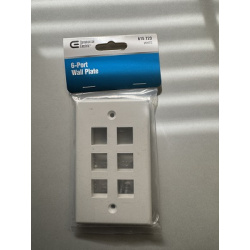 Commercial Electric 6 Port Wall Plate