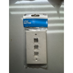 Commercial Electric 3 Port Wall Plate