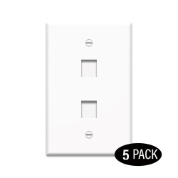 Legrand 2 Port Wall Plate 5 Pack