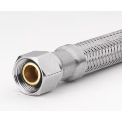 HOMEWERKS 1/2 in. FIP x 3/8 in. OD COMP x 20 in. Braided Stainless Steel Faucet Supply Line (2-Pack)