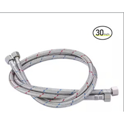 HOMEWERKS 30" Faucet Supply Line 1/2" FIP x 1/2” FIP Braided Stainless Steel