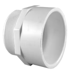 1-1/4 in. PVC Schedule 40 MPT x S Male Adapter