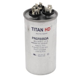 35/3 MFD Round Dual Motor Run Capacitor (440/370V)