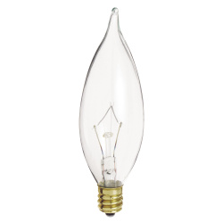 Satco a3675 Incandescent light bulb CA9 1/2