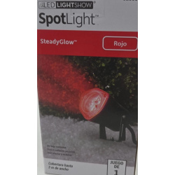 LED Light Show SpotLight Steady Glow RED 15 Ft Wide Indoor/Outdoor